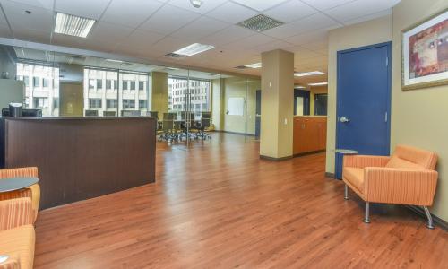 Reception area
